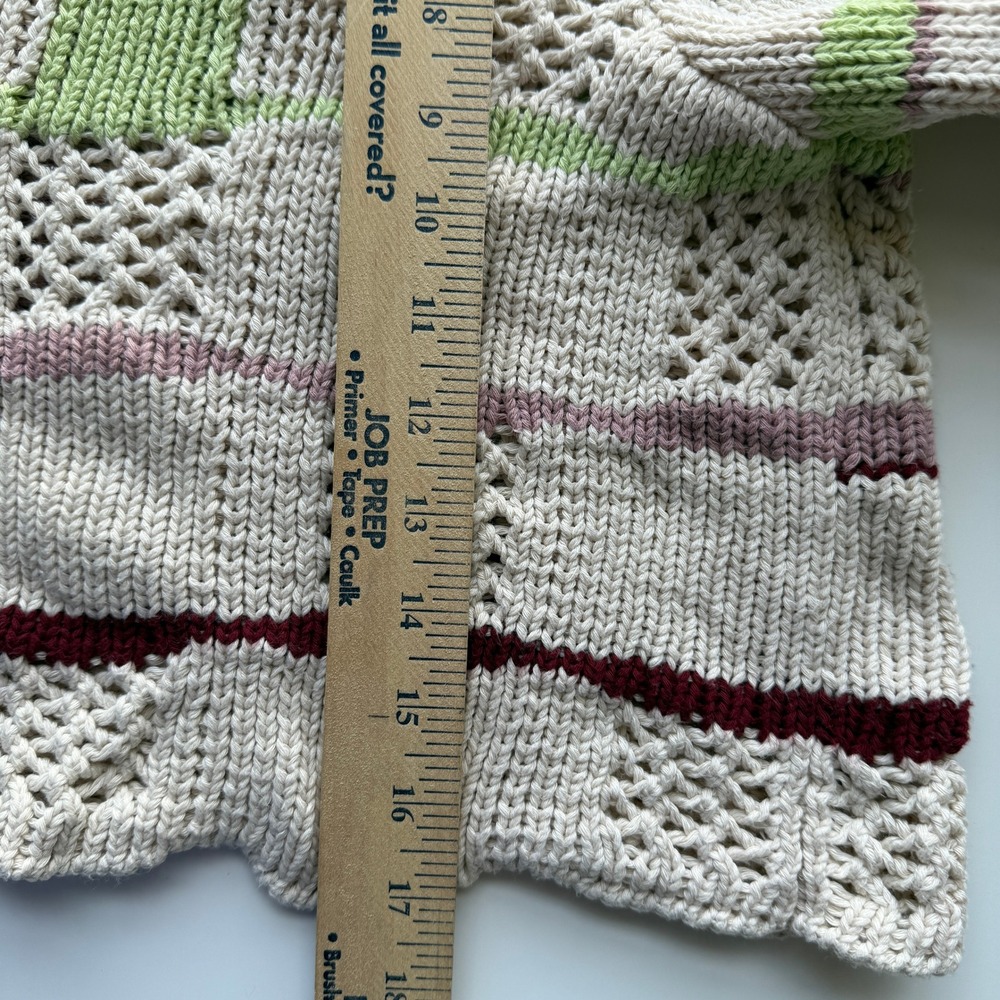 L.A. Hearts Chunky Cotton Colorblock Knit Sweater M - Picture 6 of 9